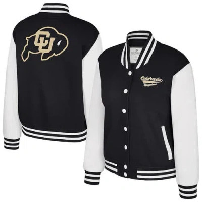 Colosseum Black Colorado Buffaloes French Baguette Full Snap Fleece Jacket