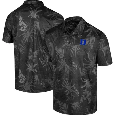 Colosseum Black Duke Blue Devils Palms Team Polo