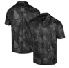 Colosseum Men's  Black Wyoming Cowboys Palms Team Polo Shirt In Black