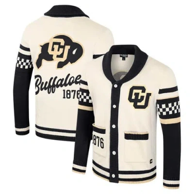 Colosseum Cream Colorado Buffaloes Wild Collective Button-up Jacquard Sweater