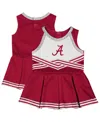 Colosseum Girls Baby Boys And Girls Crimson Alabama Crimson Tide Lollipop Park Cheer Dress In Red