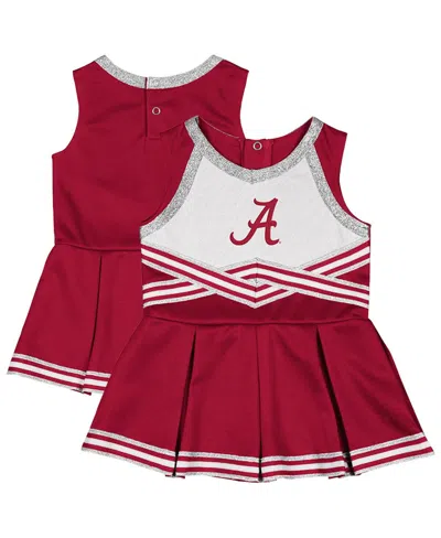 Colosseum Kids' Girls Baby Boys And Girls Crimson Alabama Crimson Tide Lollipop Park Cheer Dress In Red