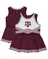 Colosseum Girls Baby Boys And Girls Maroon Texas A&m Aggies Lollipop Park Cheer Dress In Red