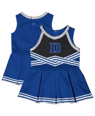 Colosseum Kids' Girls Baby Boys And Girls Royal Duke Blue Devils Lollipop Park Cheer Dress In Multi