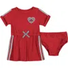 Colosseum Baby Boys And Girls Scarlet Ohio State Buckeyes Xur Dress And Bloomer Set In Red