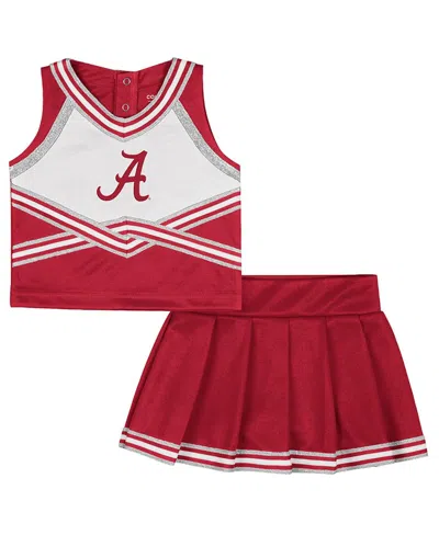 COLOSSEUM GIRLS TODDLER 2-PIECE CRIMSON ALABAMA CRIMSON TIDE LOLLIPOP PARK CHEER SET