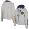 Colosseum Women's Gray Michigan Wolverines Alfie Full-zip Hoodie Jacket In Gray