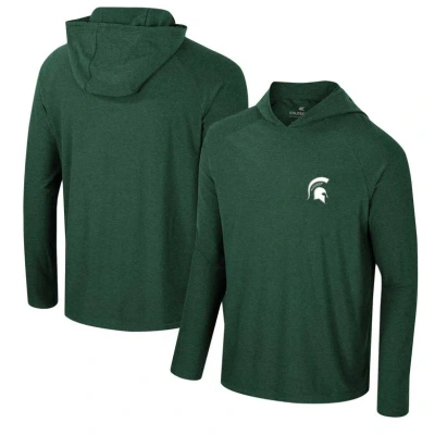 Colosseum Green Michigan State Spartans Cloud Jersey Raglan Long Sleeve Hoodie T-shirt