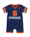 Colosseum Infant Boys And Girls  Navy Syracuse Orange Bumpo Football Romper In Navy