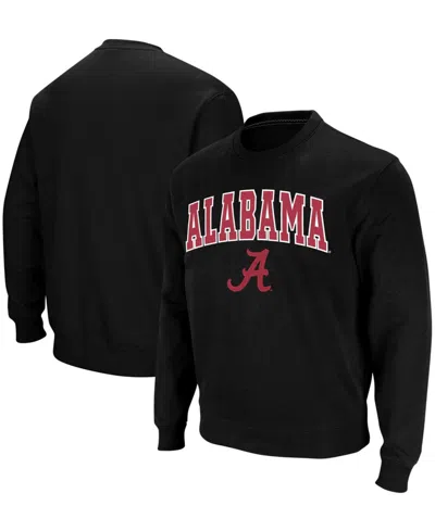 Colosseum Men's Alabama Tide Arch Logo Crew Neck Sweatshirt In Black