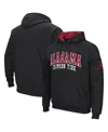 Colosseum Black Rutgers Scarlet Knights Double Arch Pullover Hoodie In Black