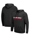 Colosseum Black Alabama Crimson Tide Lantern Pullover Hoodie In Black