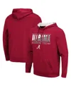 Colosseum Crimson Alabama Crimson Tide Slash Stack 2.0 Pullover Hoodie In Crimson