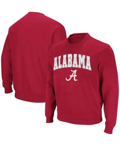 Colosseum Men's Alabama Tide Arch Logo Crew Neck Sweatshirt In Crimson