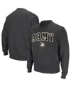 Colosseum Men's Army Black Knights Arch & Logo Crew Neck Sweatshirt In Charcoal