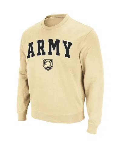 Colosseum Men's Army Black Knights Arch & Logo Crew Neck Sweatshirt In Vegas Gold