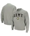 Colosseum Men's Army Black Knights Arch & Logo Crew Neck Sweatshirt In Heather Gray
