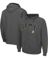 Colosseum Men's Charcoal Army Black Knights Arch Logo 3.0 Full-zip Hoodie In Charcoal