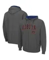 Colosseum Men's Auburn Tigers Arch And Logo 3.0 Full-zip Hoodie In Charcoal