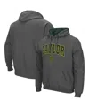 Colosseum Men's Baylor Bears Arch Logo 3.0 Pullover Hoodie In Charcoal