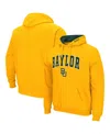 Colosseum Men's Gold Baylor Bears Arch Logo 3.0 Pullover Hoodie In Gold