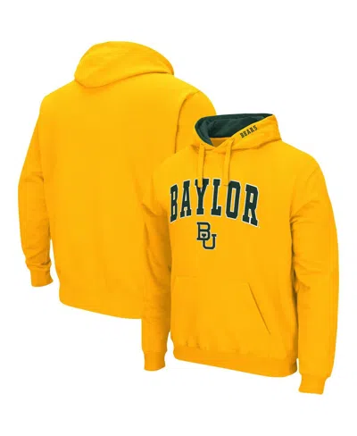 Colosseum Men's Baylor Bears Arch Logo 3.0 Pullover Hoodie In Gold