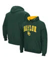 Colosseum Men's  Green Baylor Bears Arch And Logo 3.0 Pullover Hoodie In Green