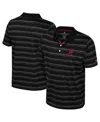 Colosseum Men's Black Louisville Cardinals Milk Steak Polo Shirt In Black