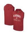 Colosseum Men's Alabama Crimson Tide Varsity Sleeveless Hoodie Tank Top In Crimson