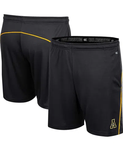 Colosseum Men's Black Appalachian State Mountaineers Laws Of Physics Shorts