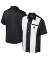 Colosseum Men's Black Appalachian State Mountaineers Strike Bowling Button-up Shirt In Black