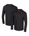 Colosseum Men's Black Arkansas Razorbacks Color Pop Active Blend 2-hit Long Sleeve T-shirt In Black