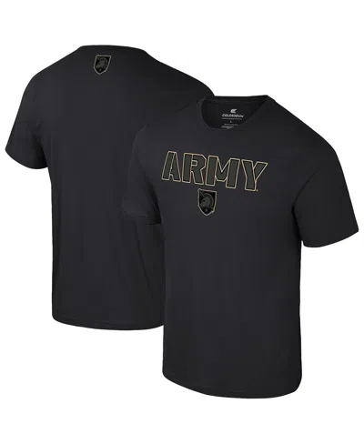 Colosseum Men's Black Army Black Knights Color Pop Active Blend T-shirt