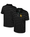 Colosseum Men's Black Louisville Cardinals Milk Steak Polo Shirt In Black