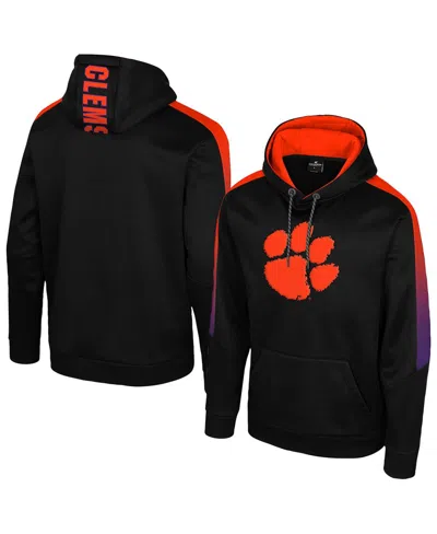 Colosseum Men's Black Clemson Tigers The Gang Blackout Hoodie