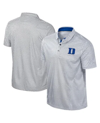 Colosseum Men's Black Duke Blue Devils Big Tall Marty Rival Polo Shirt
