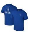 Colosseum Men's Duke Blue Devils Logo Lockup 2-hit Active Blend T-shirt In Royal