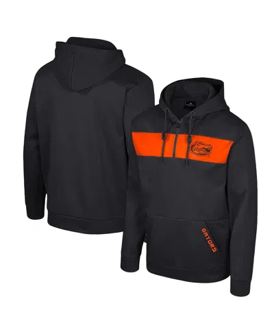 Colosseum Men's Black Florida Gators Quarter-zip Hoodie