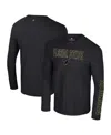 Colosseum Men's Black Florida State Seminoles Color Pop Active Blend 2-hit Long Sleeve T-shirt In Black