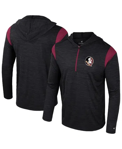Colosseum Men's Black Florida State Seminoles Dozer Half-zip Windshirt