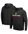 Colosseum Men's Black Florida State Seminoles Lantern Pullover Hoodie In Black