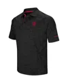 Colosseum Men's Black Indiana Hoosiers Down Swing Polo Shirt In Black