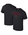 Colosseum Men's Black Louisville Cardinals Color Pop Active Blend T-shirt In Black