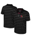 Colosseum Men's Black Louisville Cardinals Milk Steak Polo Shirt In Black