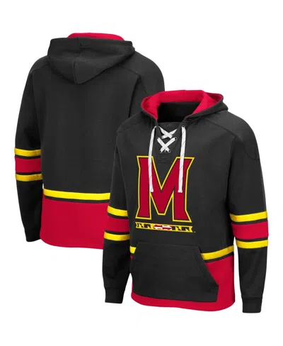 Colosseum Men's Black Maryland Terrapins Lace Up 3.0 Pullover Hoodie