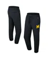 Colosseum Men's Black Michigan Wolverines Revolution Jogger Pants In Gray