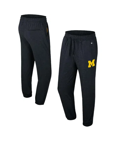 Colosseum Men's Black Michigan Wolverines Revolution Jogger Pants In Gray