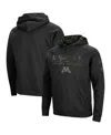 Colosseum Men's Black Minnesota Golden Gophers Oht Big Tall Raglan Pullover Hoodie In Black