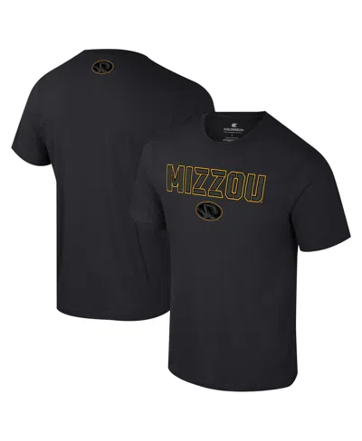 Colosseum Men's Black Missouri Tigers Color Pop Active Blend T-shirt