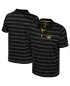 Colosseum Men's Black Louisville Cardinals Milk Steak Polo Shirt In Black